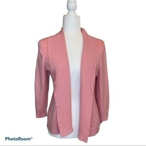 Leo & Nicole Open Front Cardigan size L.